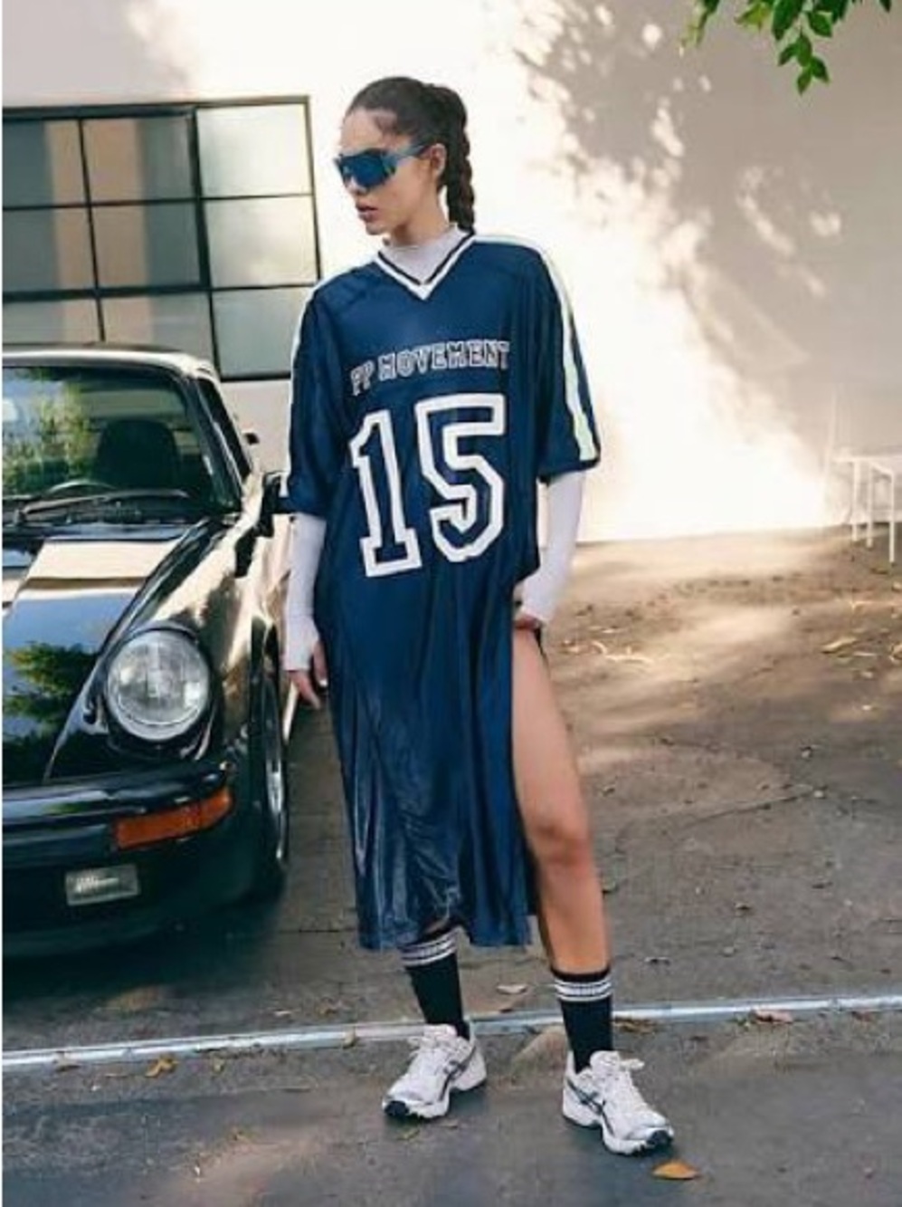 Free People FP Movement Navy Blue Happy Camper Tee
